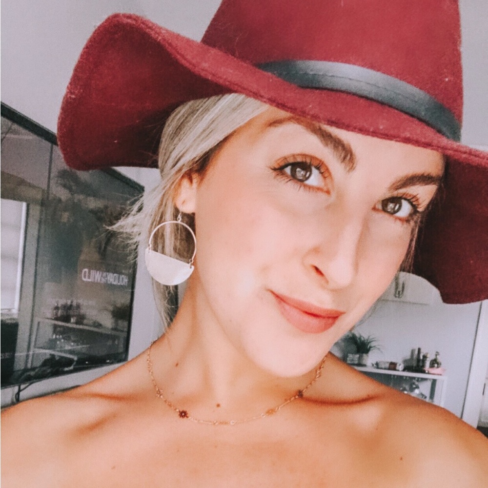 Maroon Fedora Hat